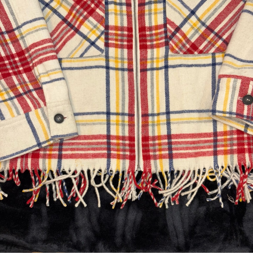 Chaps Plaid Sherpa Collar Shacket Description - Picture 3 of 8